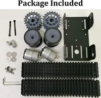 Kit de plateforme de chariot robot intelligent DIY pour machines électriques, châssis de chariot robot à chenilles pour Arduino Raspberry Pi, kit éducatif
