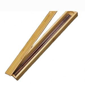 Wholesale Custom Bamboo Wood Chopsticks Box Slide Lid Gift Packaging Box Knife Wooden Packaging Storage Chopsticks Wood Box