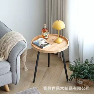 Nordic Style Solid Wood Flower <b>Stand</b> Round Metal Legs Adjustable Height For Living Room Balcony Plant Display - Product Image 3