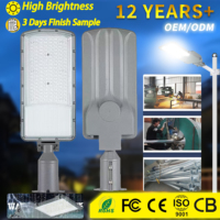 Éclairage public routier IP67, lampadaire extérieur étanche 50W 100W 150W 200W, lampadaire LED en aluminium sur poteau