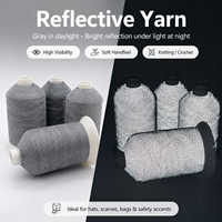 Benang Reflektif Campuran untuk Rajutan, Crochet, Kupluk, Syal, Sarung Tangan, Tas, Visibilitas Tinggi, Dapat Dicuci, Pemasok Grosir