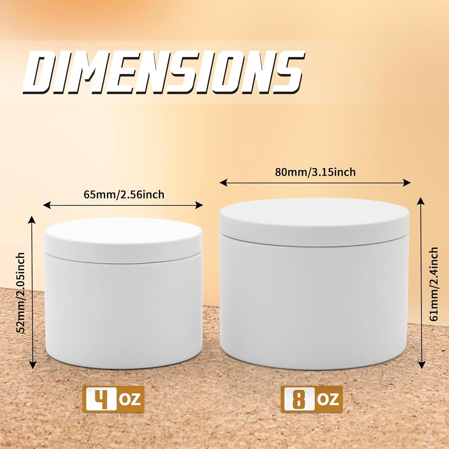 White with white lid