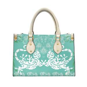 Bolsos de Diseñador con Estampado de Flor de Hibisco Hawaiano Rosa Tribal de <span class=keywords><strong>Tortuga</strong></span>, Bolsos de Mano para Mujer, Marcas Famosas, Bolso Tote, Bolso de Hombro para Mujer - Product Image 2