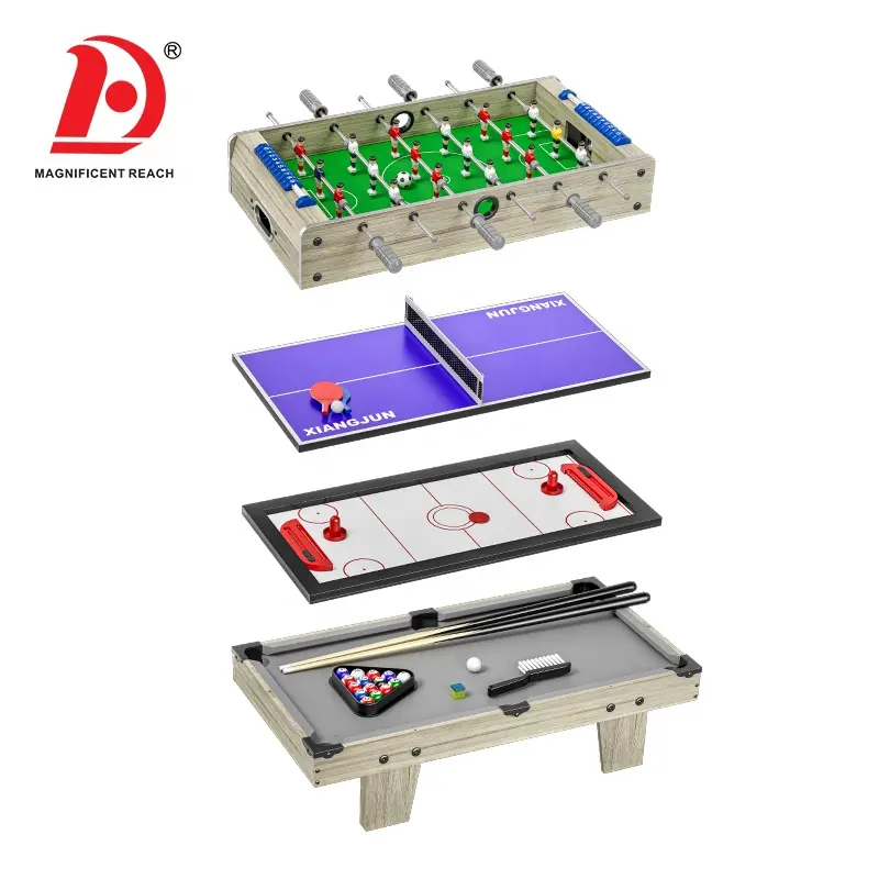 HUADA 2023 Jeu de tennis de table de hockey sur glace en plastique pour enfants Mini jeu interactif de football de table de billard