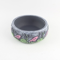 Pot de fleurs en ciment nordique, design classique, pour plantes d'intérieur et d'extérieur, idéal pour le jardinage.