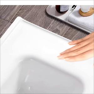 Modern Carved Surface Crystal Glass Hand Wash Basin Art Sink Bowl for Bathroom Countertop Sanitary Ware <strong>Table</strong> Top for <strong>Washroom</strong> - Product Image 3