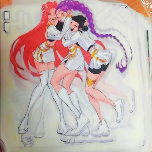 สติกเกอร์ลายการ์ตูน Kpop Demon Hunter แบบรีดร้อน วัสดุ PET ทนทาน ลายพิมพ์ DTF พร้อมรีดติด - Product Image 6