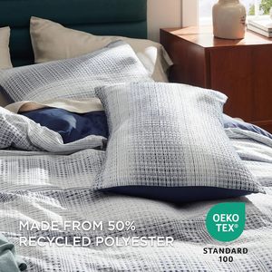 <strong>Duvet</strong> <strong>Cover</strong> Set <strong>Waffle</strong> Weave Textured Striped Soft Breathable Bedding Comforter <strong>Cover</strong> with 2 Pillowcases for All Season - Product Image 4