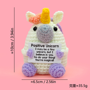 Crochet artificiel personnalisé licornes jouet tricoté Art déco Design pour la maison décoration de voiture pour anniversaire remise des diplômes Pâques Nouvel An - Product Image 6