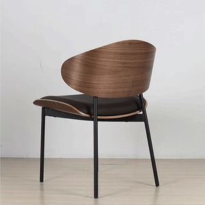 Prix de gros d'usine <span class=keywords><strong>Restaurant</strong></span> Chaises De Luxe Cafés Designer De Mode En Bois Moderne Noir À Manger Chaises - Product Image 4