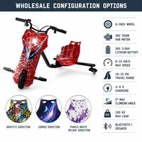 Trottinette Électrique Pliable 3 Roues 36V 350W Sans Balais avec Batterie au Lithium et Contrôle Électronique pour Adultes - Stock Usine