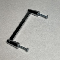 Poignées de meuble en T noir mat/chrome, poignées de tiroir en alliage de zinc, quincaillerie pour armoire de cuisine