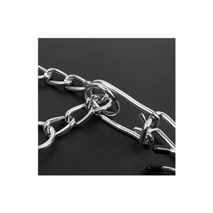 Fabrikant Groothandel Metalen Steel Pinch Chain Prong Uiteinden Anti-Roest Draagbare <span class=keywords><strong>Training</strong></span> Halsbanden Voor Honden - Product Image 2