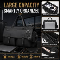 Sac de voyage personnalisé de grande taille avec compartiment pour ordinateur portable et design multi-positions pour les voyages d'affaires, les week-ends et les trajets quotidiens