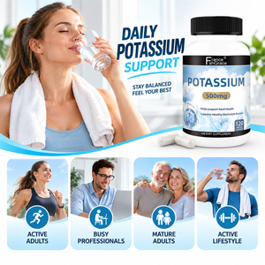 Complément de potassium Shecome personnalisé pour soutenir la santé immunitaire des adultes, 120 capsules, extraits de potassium végétal - Product Image 4