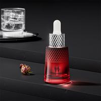 Bouteille d'essence de soins de la peau 30ml bouteille de distributeur de compte-gouttes en verre disponible bouteille de cône de compte-gouttes