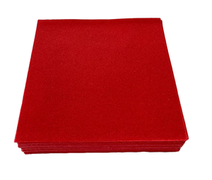 Serviettes de table en <span class=keywords><strong>papier</strong></span> jetables en lin <span class=keywords><strong>rouge</strong></span> 40*40cm Serviettes 1 plis Airlaid Caractéristiques imprimées pour la restauration Articles de fête - Product Image 1