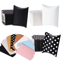 Boîte à cadeaux jetable en carton blanc, couleur unie, pour bonbons européens et américains, petite boîte à friandises pour fêtes
