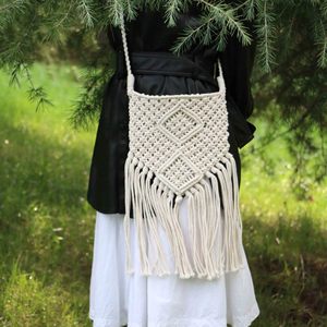 Wholesale Handmade Women Single Shoulder Macrame Tote Clutch Crochet Beach Bag Designs Pattern - Product Image 1