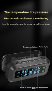Solar Powered Wireless Digital <strong>TPMS</strong> Tire Pressure <strong>Sensors</strong> Plastic Construction Carqseng <strong>TPMS</strong> - Product Image 5