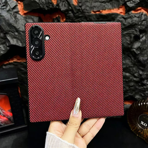 Pour Samsung Galaxy Z Fold8 Ultra/Z Fold7/Z Fold6/Z Fold5/Z Fold4, Housse de protection pliable pour téléphone en cuir PU <span class=keywords><strong>mat</strong></span> à couverture intégrale - Product Image 1