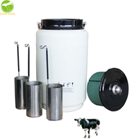 Thermos à azote liquide Cryocan, réservoir cryogénique pour semence, pour l'insémination artificielle en ferme