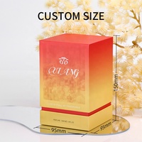 Rouleau rond de logo personnalisé sur 100 ml bouteille vide échantillon de parfum boîte cadeau boîte d'emballage en papier boîte d'emballage de parfum de luxe
