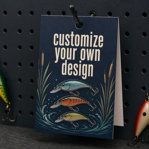 Customizable Folded Header <b>Card</b> With Hanging Hole Art Paper Rectangle Four Color Printing For Gift Craft Packaging - Product Image 2