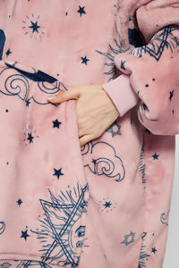 Selimut <span class=keywords><strong>Hoodie</strong></span> Sherpa Luar Ruangan Ukuran Besar Grosir untuk Dewasa Wanita - Product Image 5