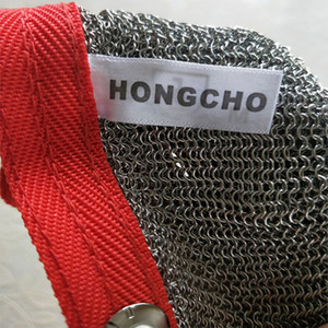 Guante de malla de alambre de acero inoxidable HONGCHO, resistente a cortes, para carnicero, uso industrial, 0.2 kg, AZON - Product Image 2