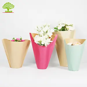 Herb Packing Kraft Paper Plant Pot couvre manchon de fleur certifié par RoHs