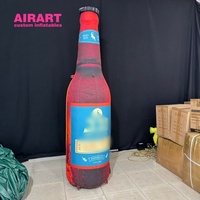 Bouteille de bière gonflable verte pour les décorations d'événements de l'Oktoberfest - Ballon gonflable personnalisé pour la bière
