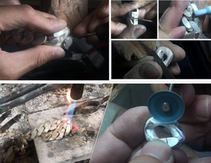 Collana con catena in argento Sterling 9K 10K 14K 18K placcato in oro massiccio Miami placcata in oro massiccio - Product Image 6