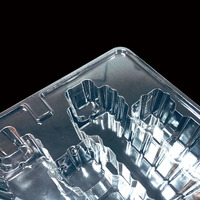 Plateau d'emballage en PVC transparent carré jetable MINXING pour pièces de téléphones portables et d'appareils photo - Plateau personnalisable