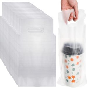 Bolsa de Plástico PE Personalizada para Vasos de Café, para Llevar y Entrega, para Envasado de Café y Jugos - Product Image 1
