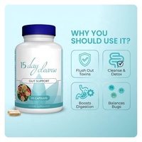 Complément Alimentaire Personnalisé Nettoyage Intestinal Probiotiques & Vitamine C Végétarien Sain 30 Capsules/Flacon