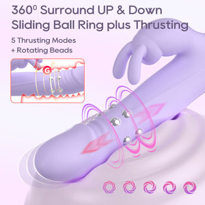 Vibratore G-Spot in Silicone per Donne, 10 Frequenze, Impermeabile, Rotante, Massaggiatore Erotico, Giocattoli Sessuali - Product Image 6