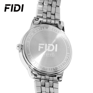 Montre à quartz pour femme FIDI, étanche 3ATM, bracelet en acier inoxydable, décontractée, pour affaires, cadran rose, vert, argent, montre analogique à porter au poignet - Product Image 3