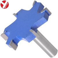 Fraise à queue ronde de 12 mm et 1/2 po pour le fraisage de surface et le surfaçage de planches, 6 lames en carbure, outils de travail du bois