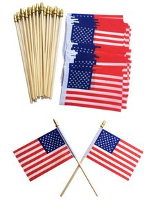 Drapeau américain personnalisé 3x5 pieds en polyester, mât en aluminium, étoiles et rayures doublement cousues, pour les défilés de vacances, la décoration extérieure - Product Image 4