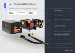 Moteur DC intelligent pour <span class=keywords><strong>porte</strong></span> <span class=keywords><strong>de</strong></span> <span class=keywords><strong>garage</strong></span>, portail battant et <span class=keywords><strong>porte</strong></span> Oaviator - Product Image 5