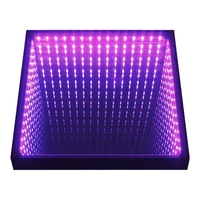 Lumière de scène LED RGB matricielle sans fil portable en alliage d'aluminium DC24V, contrôlée par DMX512, classée IP67, pour DJ de fête de mariage et piste de danse