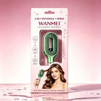 Wanmei StyraHair OEM – Nouvelle brosse démêlante et revitalisante 2-en-1 avec spray antistatique effet nacré pour cheveux