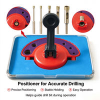 Jeu de 5 forets diamantés à positionnement précis, diamètres 6, 8, 10, 12, 14 mm pour carrelage et pierre