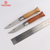 YUEYANG Draagbaar Fruitmes 3CR13 Staal Lemmet Rozenhout Handvat Buiten Camping Overleving Vouwmes Utility Mes DIY OEM Eenvoudig
