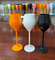 Verres à vin, flûtes à champagne et prosecco vintage en plastique acrylique de luxe de 130 ml avec logo personnalisé pour les fêtes, les mariages et les événements