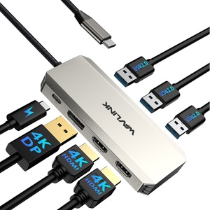 Station d'accueil universelle pour ordinateur portable Wavlink, station d'accueil triple 4K WAVLINK, 100W PD, 3 ports USB-A 2.0, Wavlink WL-UMD308L - Product Image 5