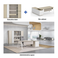 Armoire de bureau moderne et simple avec penderie rétractable, en MFC, matériau écologique, idéale pour le bureau