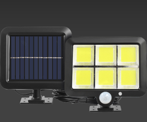 Hareket sensörü ile 120 Cob LED güneş projektör IP65 su geçirmez bahçe ışıkları açık avlu için güç kaynağı tarafından GÜNEŞ PANELI - Product Image 5