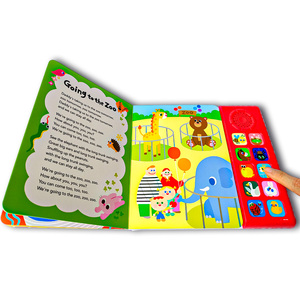 <span class=keywords><strong>Livre</strong></span> audio de jeux éducatifs personnalisés pour enfants pour enfants Tableaux de bandes dessinées <span class=keywords><strong>Livre</strong></span> sonore parlant à bouton-poussoir - Product Image 5